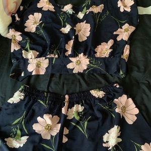 Plus size two piece summer outfit